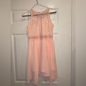 BCX Blush Pink Lace Kids Dress